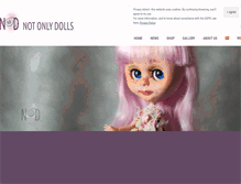 Tablet Screenshot of notonlydolls.com